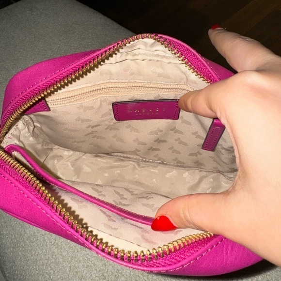 Radley London Gordon Road Pink Leather Zip-Top Crossbody Bag - Picture 2 of 3